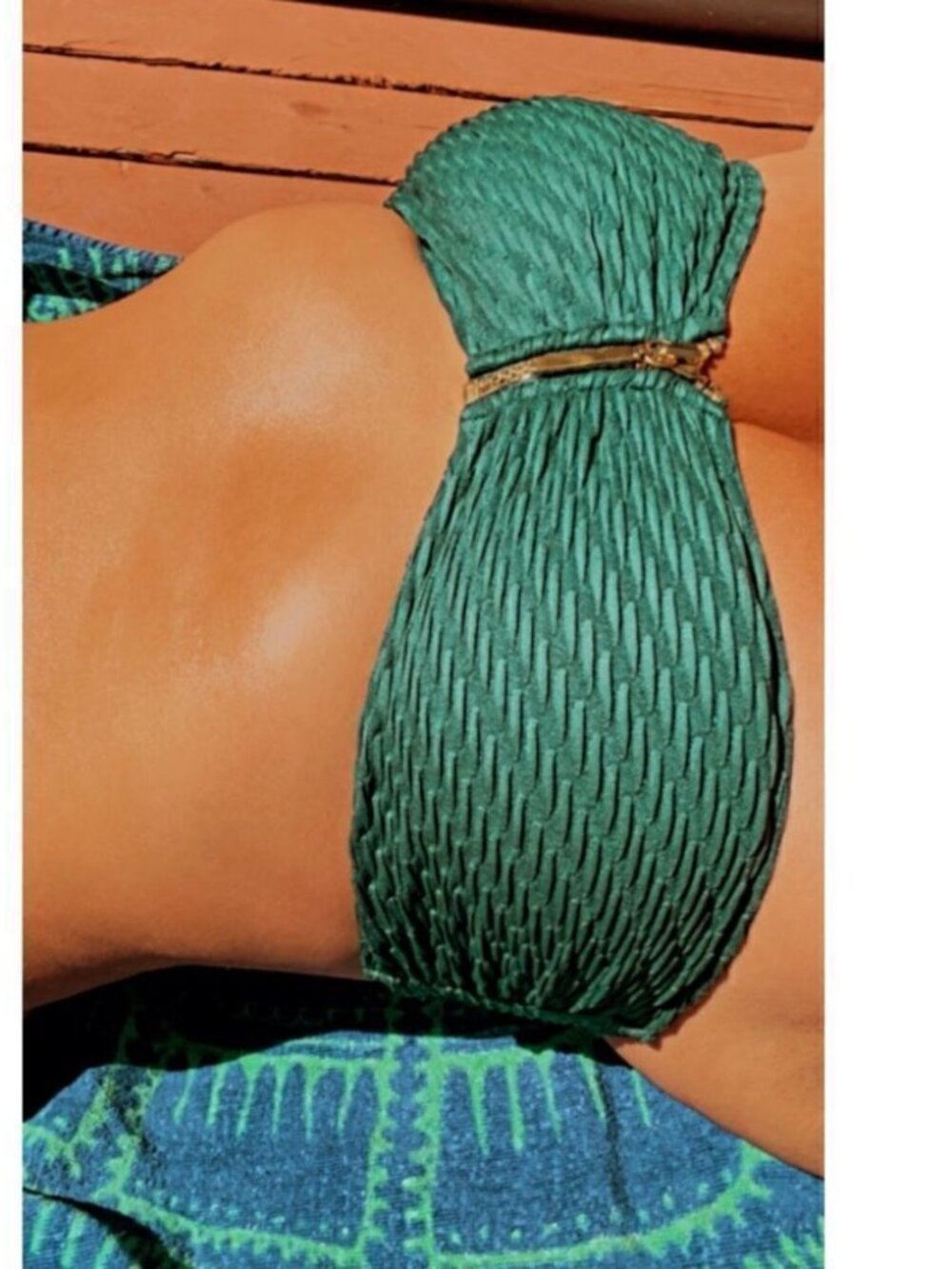 L*Space Emerald green bikini top